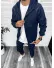 Trening barbati slim fit Pantaloni + Hanorac bleumarin 13348 O3-3.2