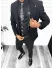 Tinuta Costum barbati slim fit negru, 3 piese 13312