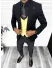 Costum barbati slim fit negru, 3 piese 13313