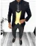 Costum barbati slim fit negru, 3 piese 13313