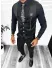 Costum barbati slim fit negru, 3 piese 13315