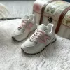 Adidasi dama casual albi cu roz 2532