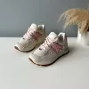 Adidasi dama casual albi cu roz 2532