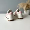 Adidasi dama casual albi cu roz 2532