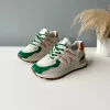 Adidasi dama casual albi cu verde 2532