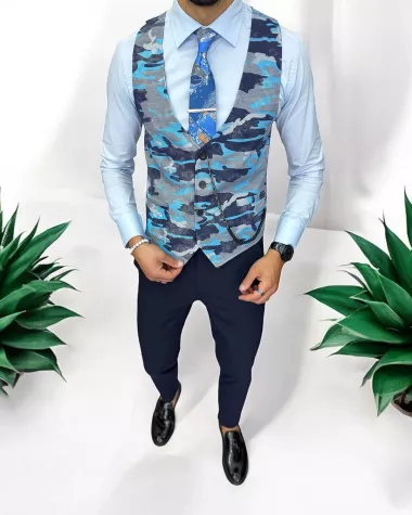 Compleu barbati Vesta + Pantaloni 13252 Compleu barbati Vesta + Pantaloni 13252