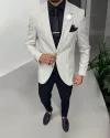Costum barbati slim fit sacou + pantaloni + vesta 13243