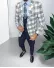 Costum barbati slim fit sacou + pantaloni + vesta 13244