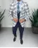 Costum barbati slim fit sacou + pantaloni + vesta 13244
