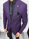 Costum barbati slim fit sacou + pantaloni + vesta 13245