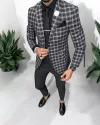 Costum barbati slim fit sacou + pantaloni + vesta 5000