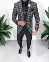 Costum barbati slim fit sacou + pantaloni + vesta 5000