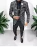 Costum barbati slim fit sacou + pantaloni + vesta 5000 19-5