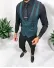Vesta barbati eleganta slim fit, verde, 13256 D2-2.3