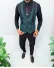 Vesta barbati eleganta slim fit, verde, 13256 D2-2.3