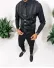 Vesta barbati eleganta slim fit, neagra, 13258 D6