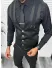 Vesta barbati eleganta slim fit, neagra, 13258 D6