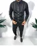 Vesta barbati eleganta slim fit, neagra, 13258 D6