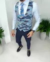 Vesta barbati eleganta slim fit, camuflaj , 13220