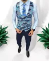 Vesta barbati eleganta slim fit, camuflaj , 13220