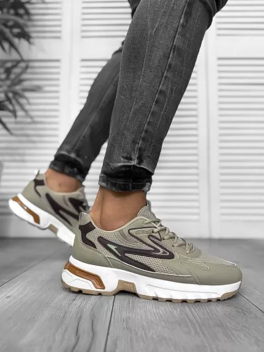 Adidasi barbati casual bej 2568