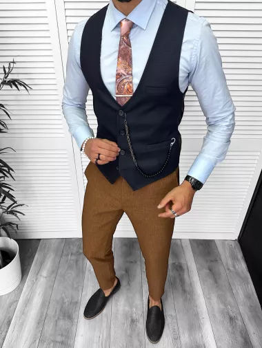 Vesta barbati eleganta slim fit 13210