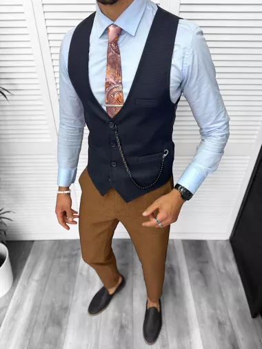 Vesta barbati eleganta slim fit 13210