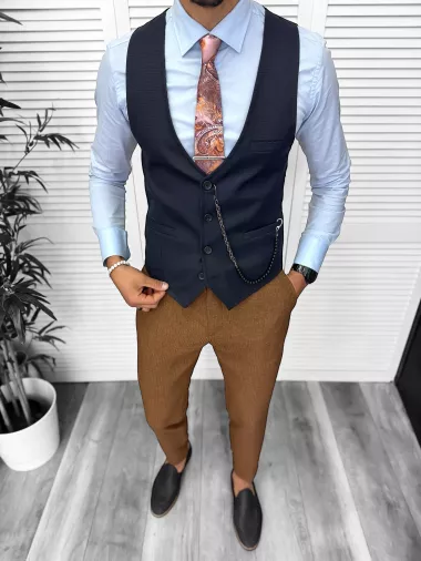 Vesta barbati eleganta slim fit 13210