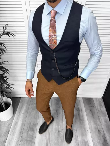 Vesta barbati eleganta slim fit 13210