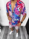 Compleu de vara camasa imprimeu + pantaloni 13219