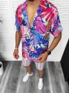 Compleu de vara camasa imprimeu + pantaloni 13219
