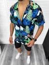 Compleu de vara camasa imprimeu + pantaloni 13228