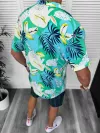 Compleu de vara camasa imprimeu + pantaloni 13230