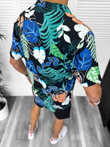 Camasa barbati PREMIUM , maneca scusta, cu imprimeu 13173 D4-3.3