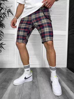 Pantaloni scurti casual carouri 13329 D4-1.3