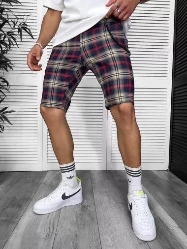 Pantaloni scurti casual carouri 13329