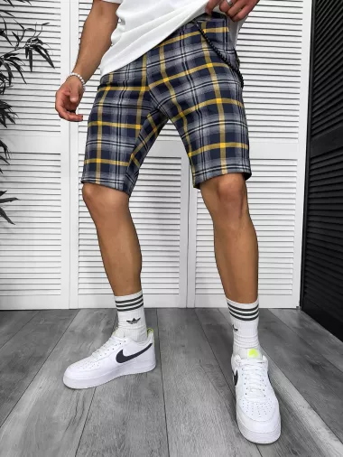 Pantaloni scurti casual carouri 13330