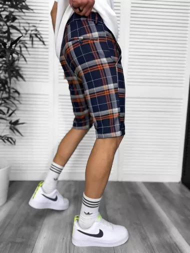 Pantaloni scurti casual carouri 13331 D4-1.3