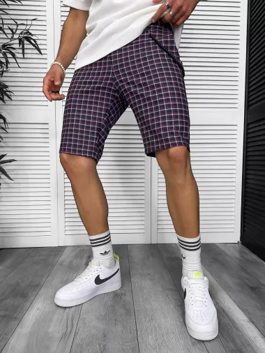 Pantaloni scurti casual carouri 13334
