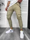 Pantaloni de trening cargo, kaki, conici 3157