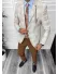 Costum barbati slim fit sacou, pantaloni, vesta, cravata, batista 13205