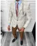 Costum barbati slim fit sacou, pantaloni, vesta, cravata, batista 13205