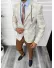 Costum barbati slim fit sacou, pantaloni, vesta, cravata, batista 13205