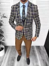 Sacou barbati slim fit maro 13197 12-1.2