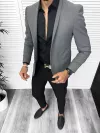 Sacou barbati slim fit gri CK023