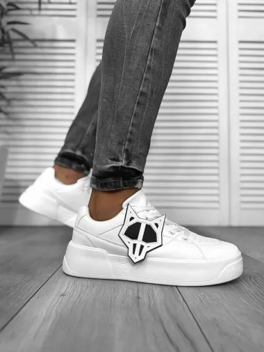 Adidasi barbati casual, albi 080 N13