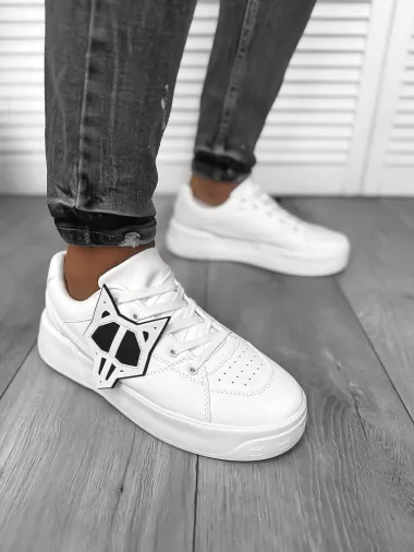 Adidasi barbati casual, albi 080 N13