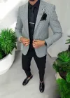 Sacou barbati slim fit verde 565
