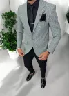 Sacou barbati slim fit verde 565