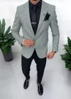 Sacou barbati slim fit verde 565